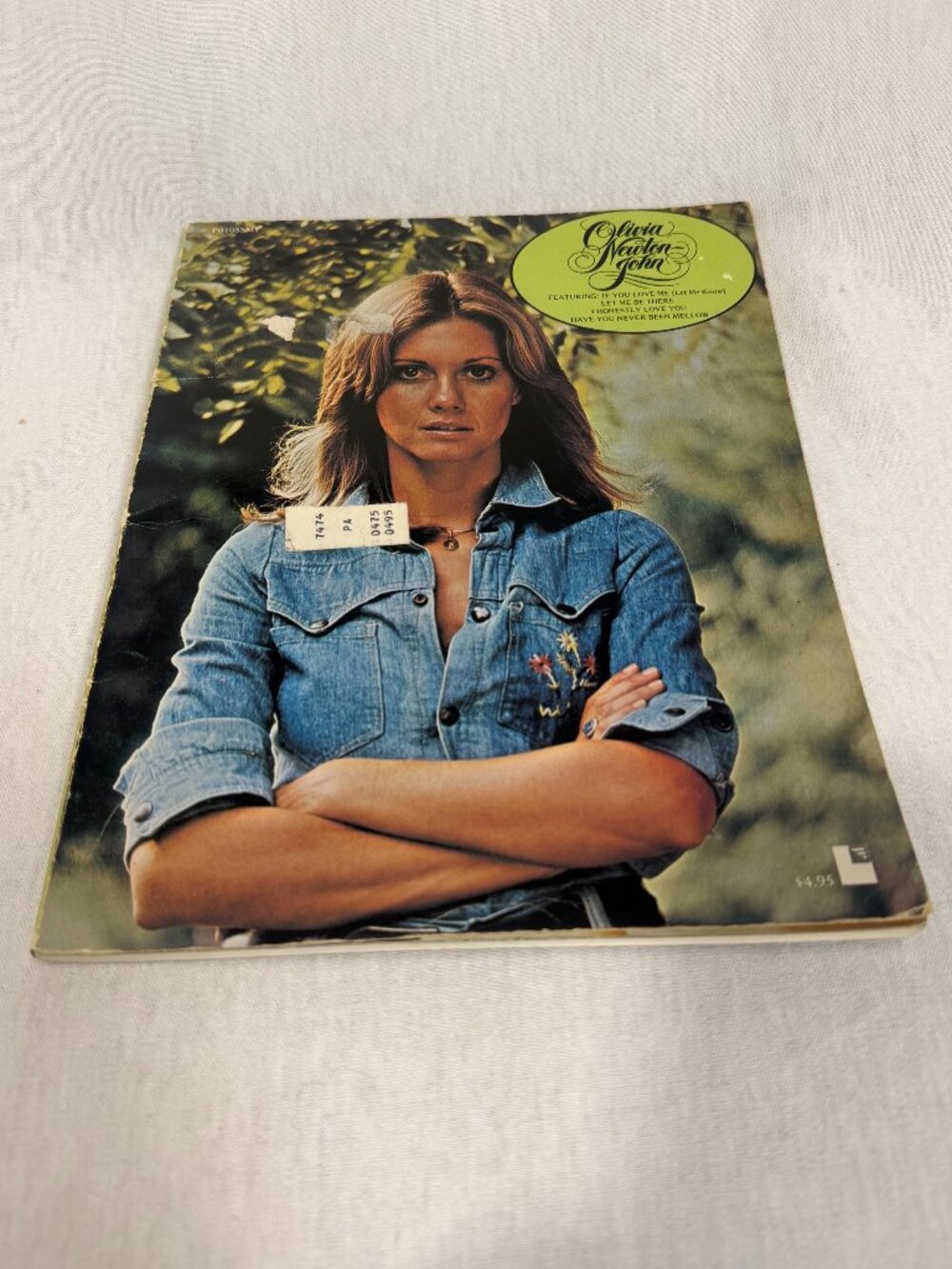 Olivia Newton-John 1975 Songbook Sheet Music Piano Vocal Chords Vintage Pop 70s
